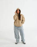 HOODIE FSA068 KHAKI C