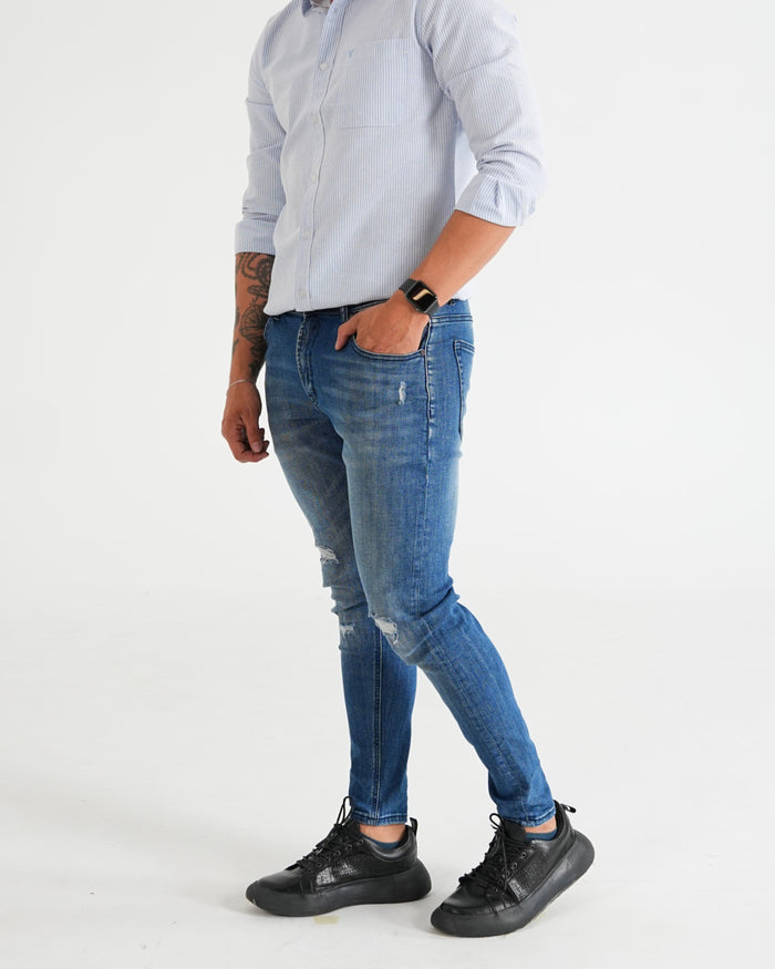 JEAN AZUL PARA HOMBRE