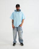 HOODIE MANGA CORTA CA016 AZUL C