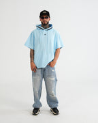 HOODIE MANGA CORTA CA016 AZUL C