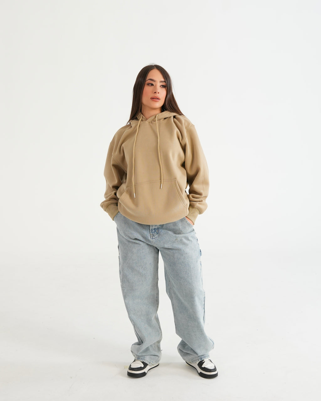 HOODIE FSA068 KHAKI C