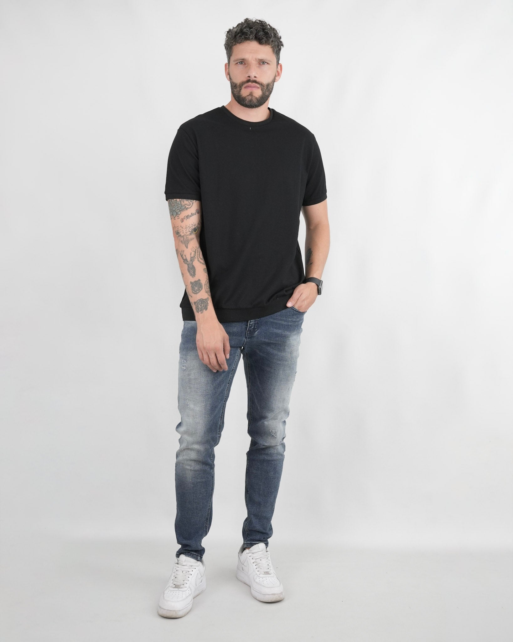 CAMISETA CA018 NEGRO