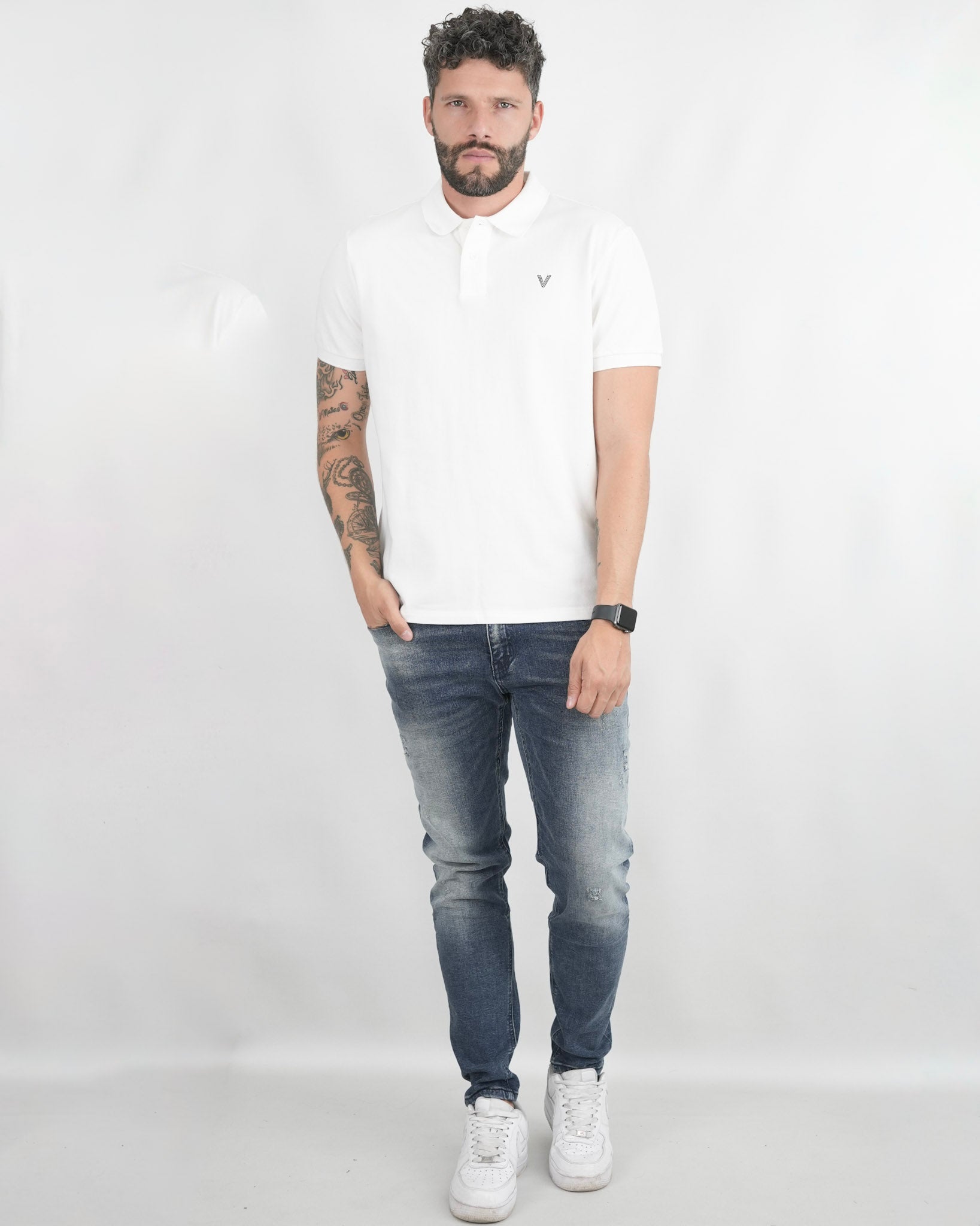 CAMISA POLO CAP006 BLANCO