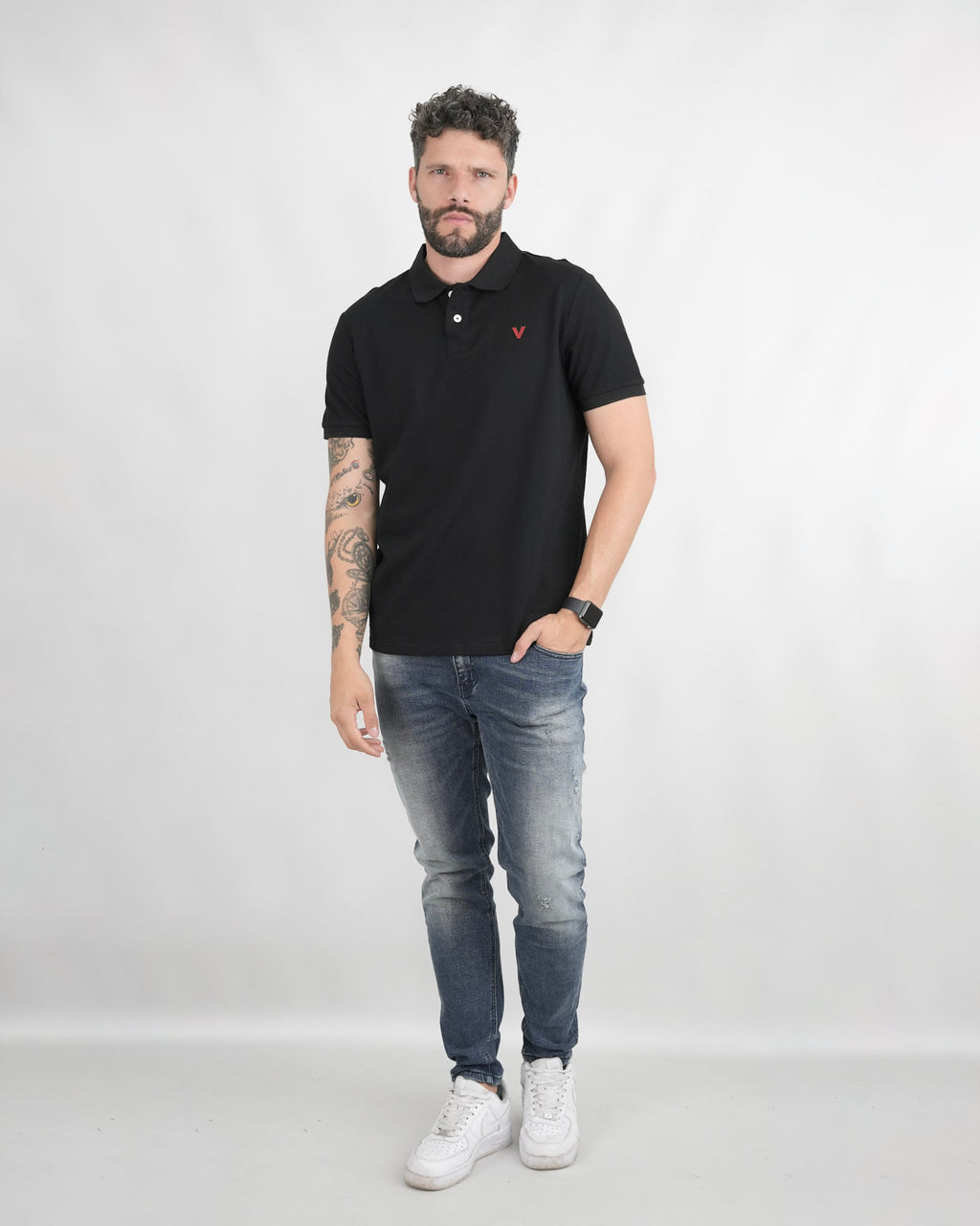 CAMISA POLO CAP006 NEGRO