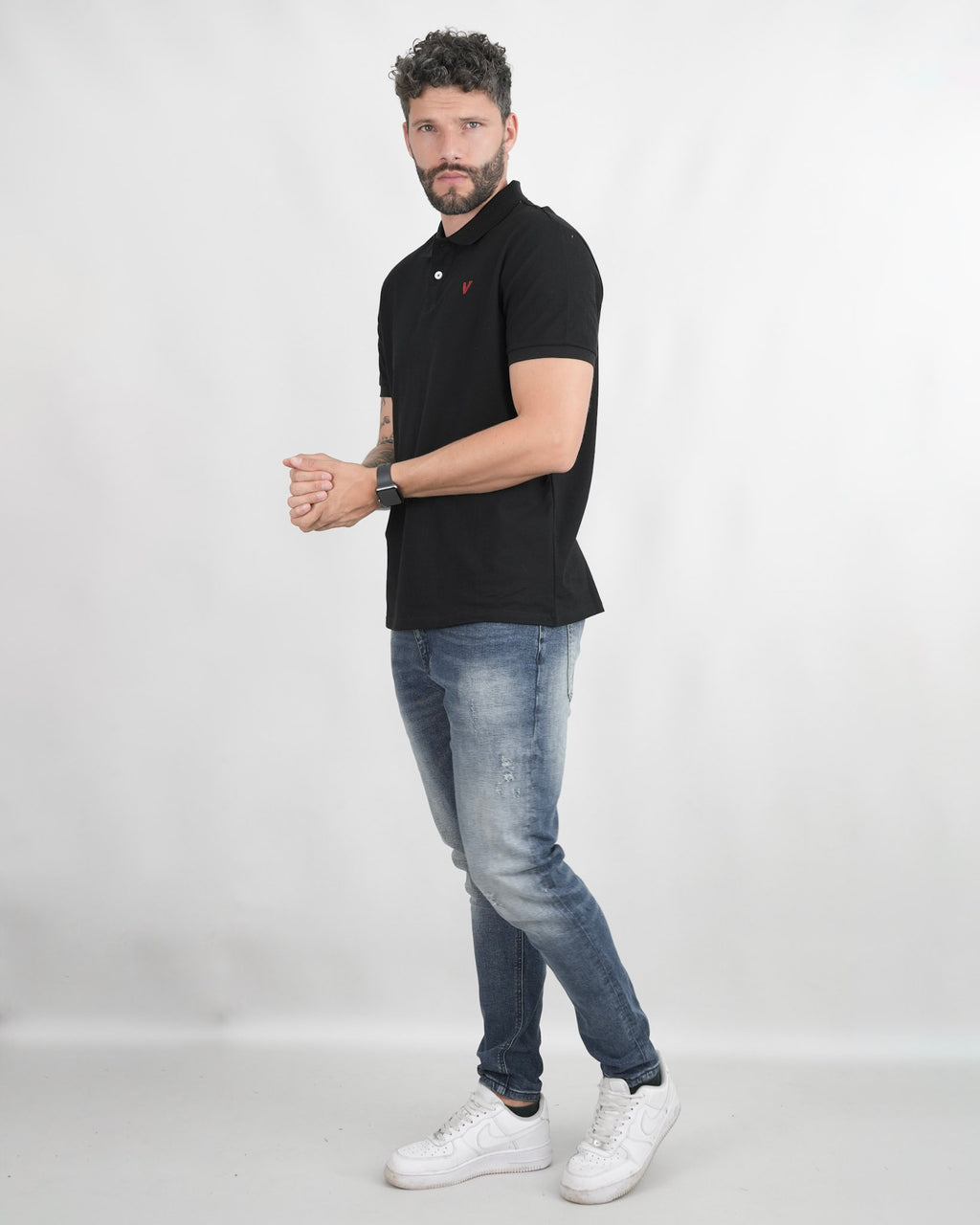 CAMISA POLO CAP006 NEGRO