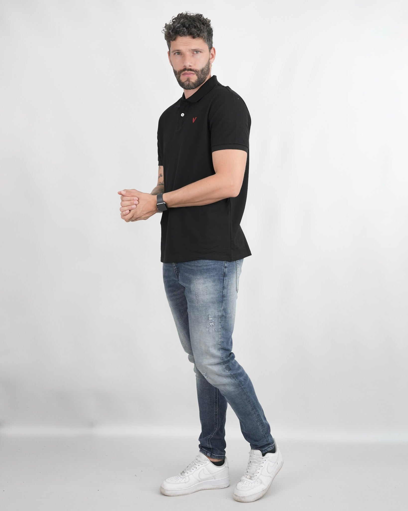 CAMISA POLO CAP006 NEGRO