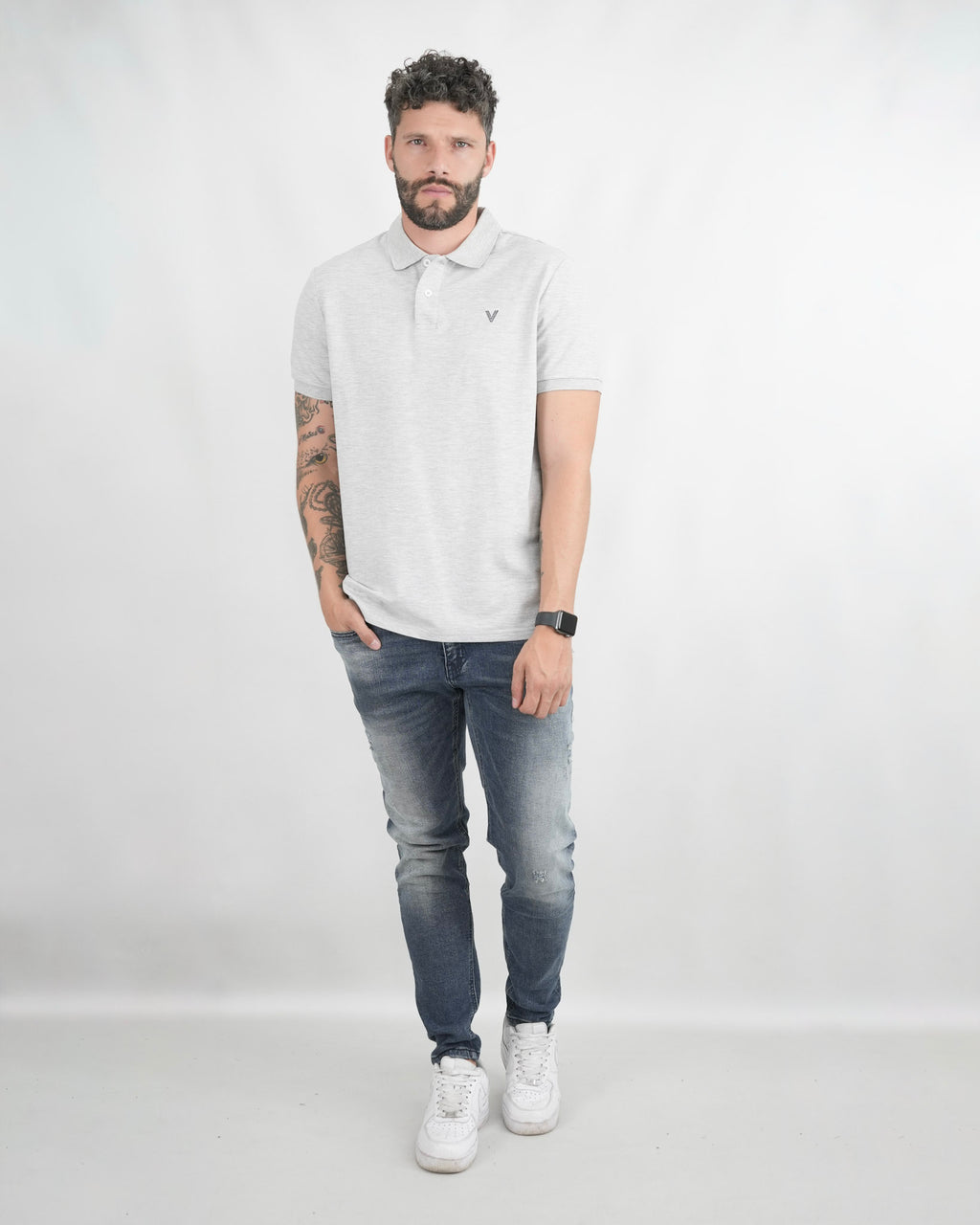 CAMISA POLO CAP006 GRIS