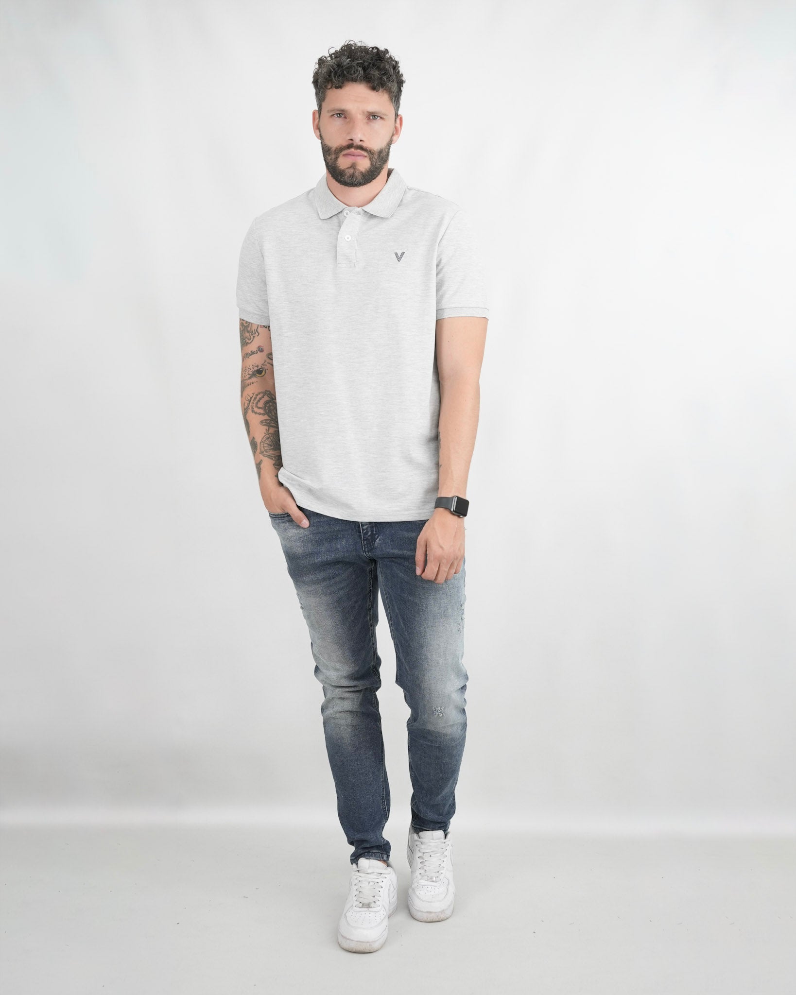 CAMISA POLO CAP006 GRIS