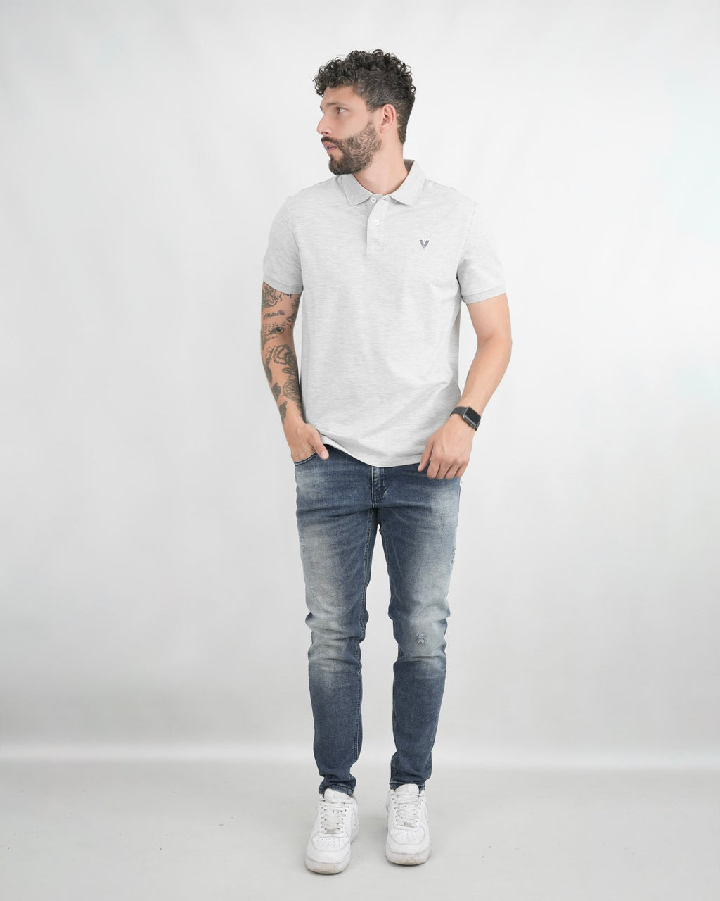 CAMISA POLO CAP006 GRIS