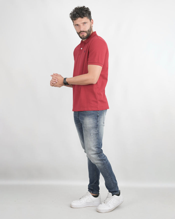 CAMISA POLO CAP006 ROJO