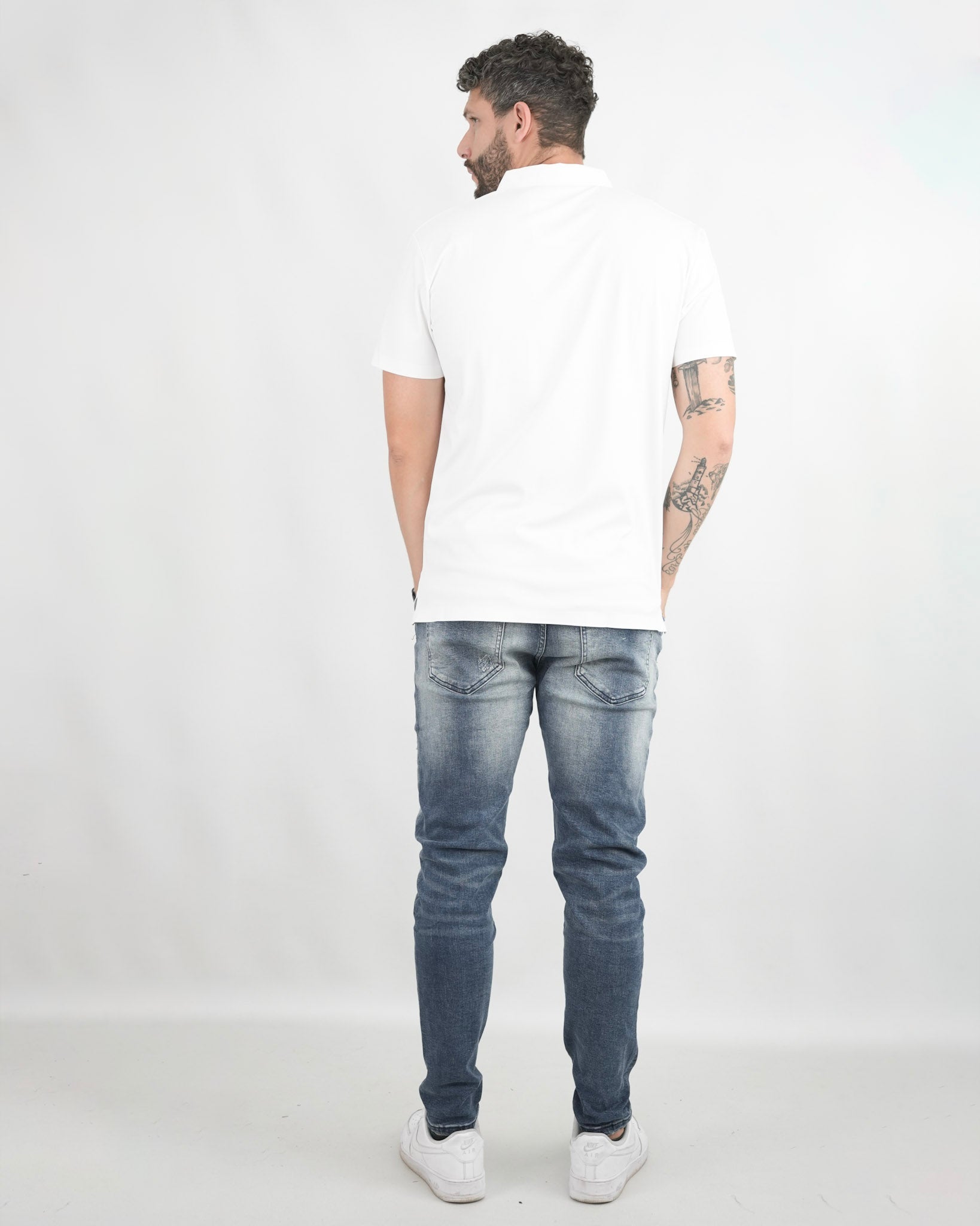 CAMISA POLO JCA001 HOMBRE BLANCO