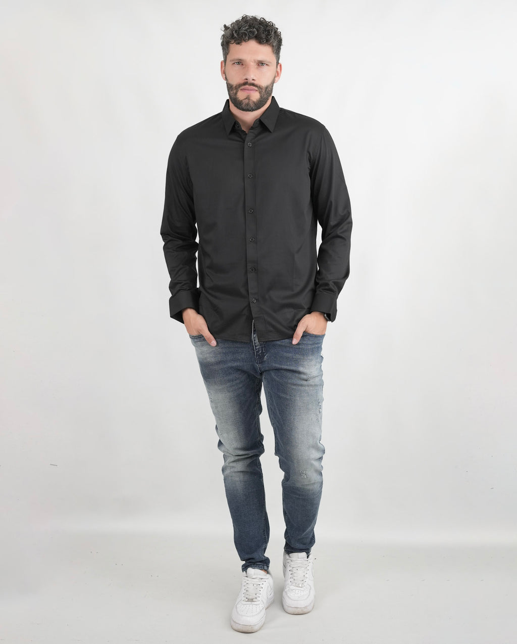 CAMISA FVR006 NEGRO