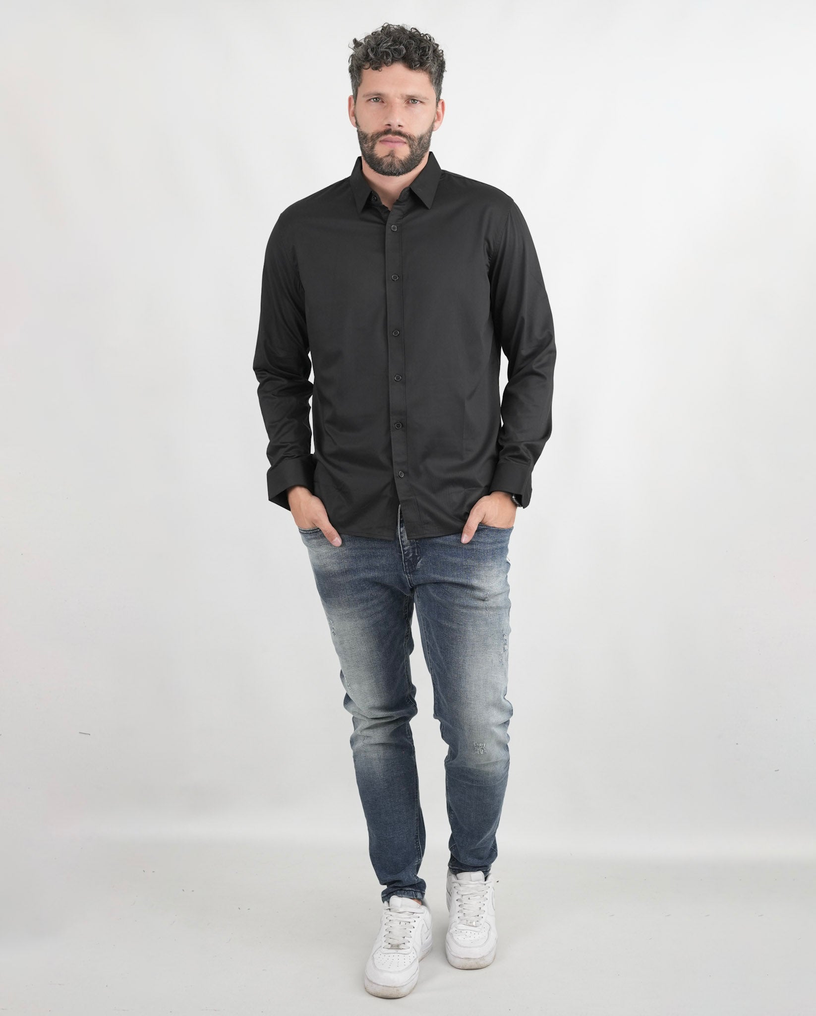 CAMISA FVR006 NEGRO