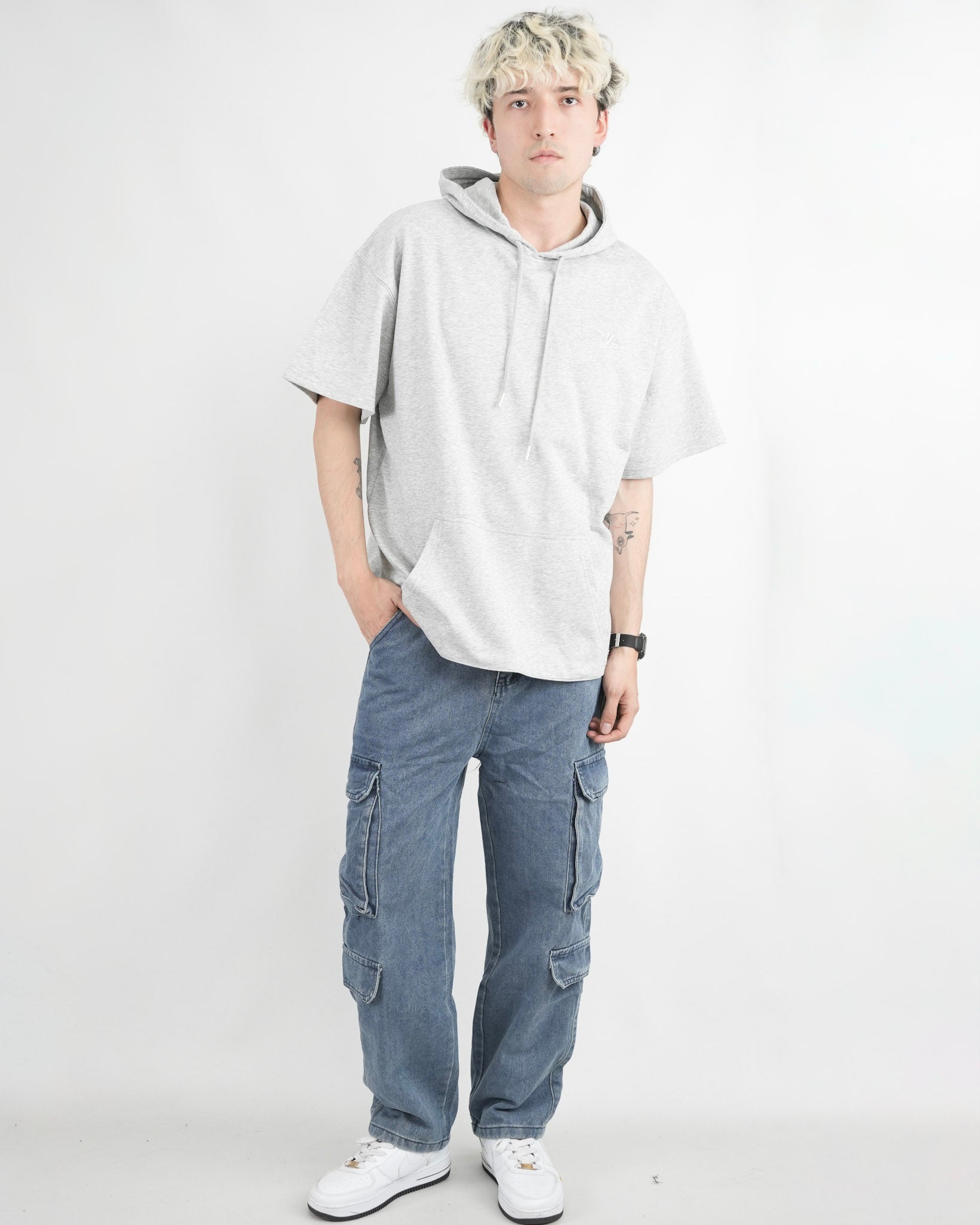 HOODIE CA017 GRIS