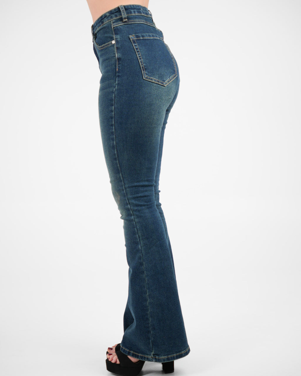 PANTALON JEAN BELL BOOT DAMA JD001 MJAH AZUL