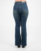 PANTALON JEAN BELL BOOT DAMA JD001 MJAH AZUL