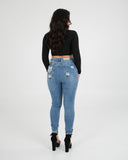 JEAN SKINNY JD001 MJAA AZUL