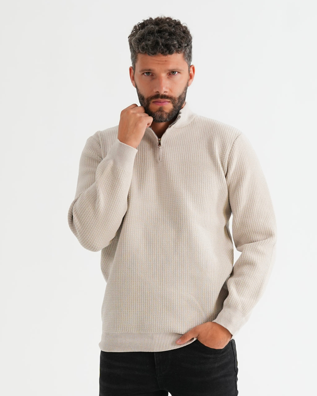 SUÉTER HISA023 KHAKI
