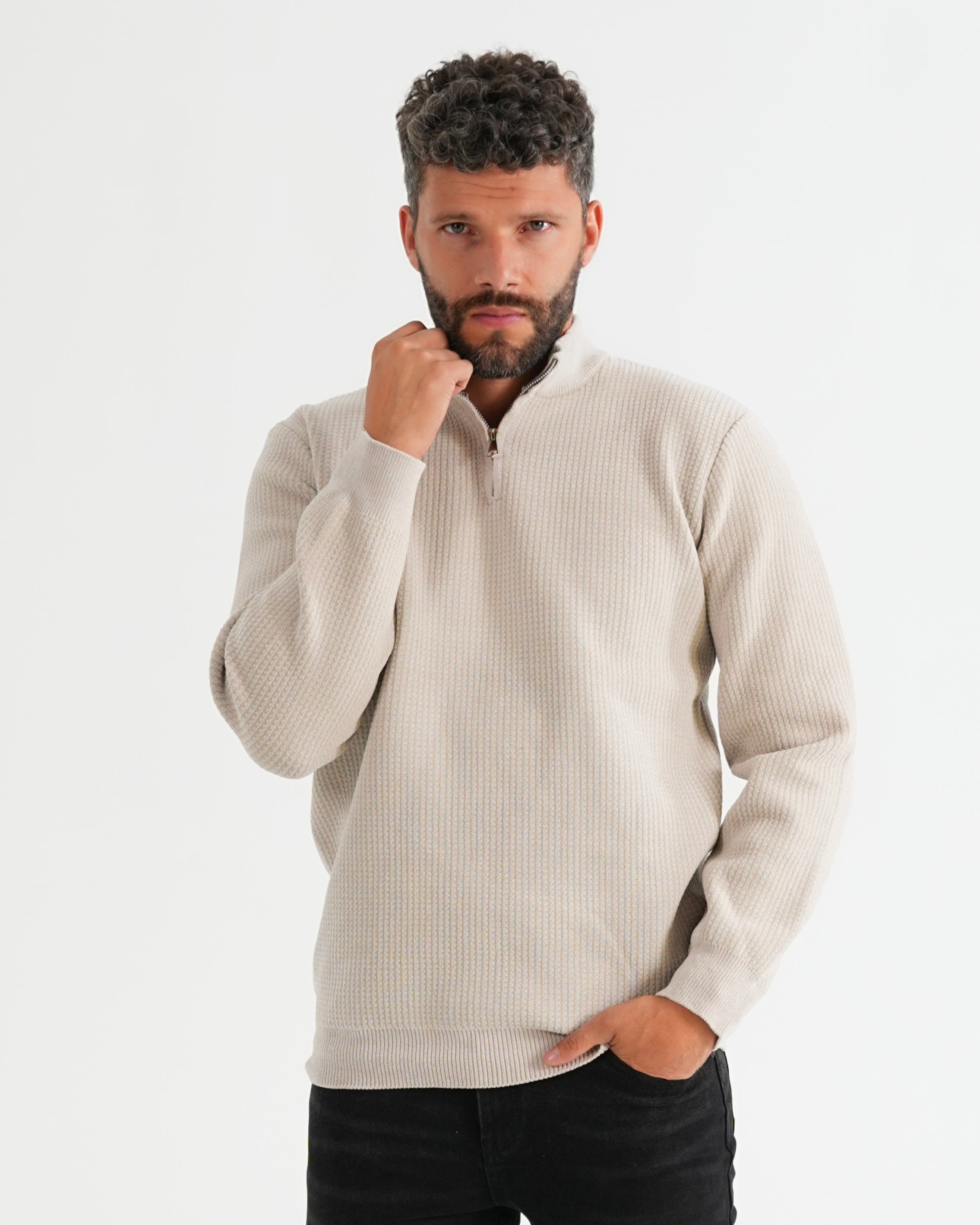 SUÉTER HISA023 KHAKI