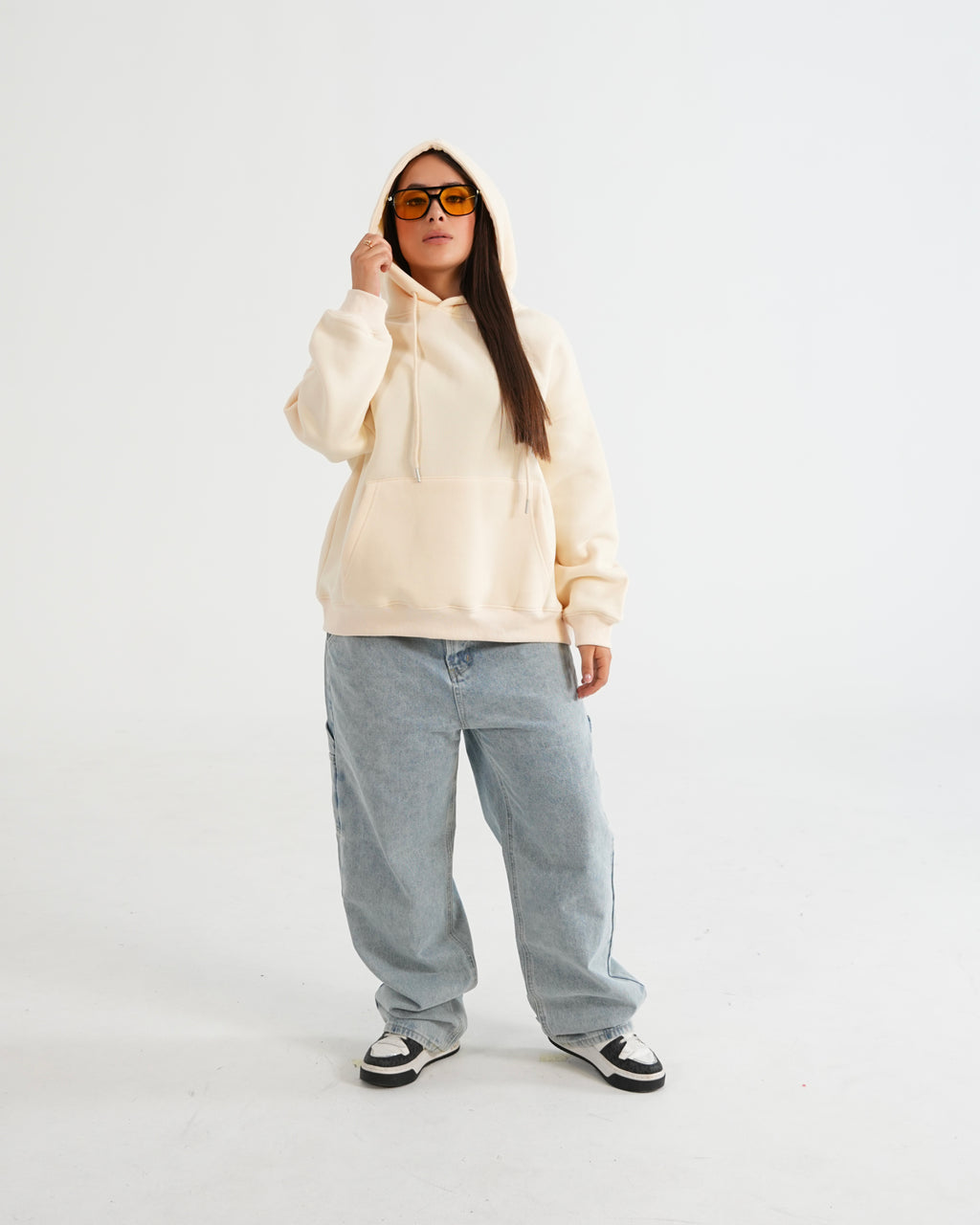 HOODIE FMSA042 BEIGE
