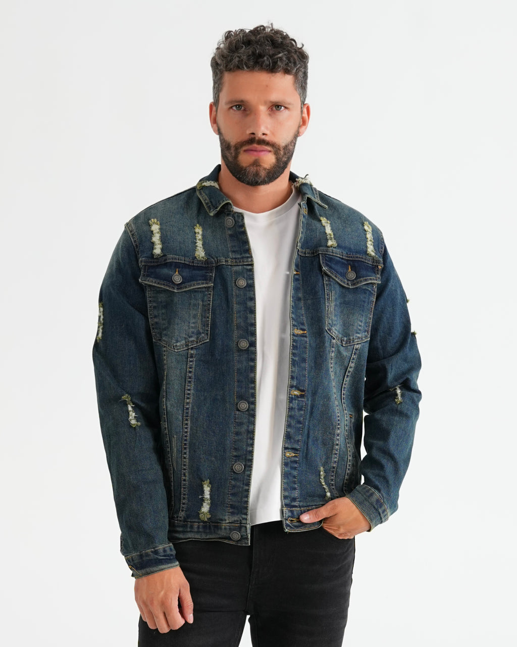 CHAQUETA DENIM VR036 AZUL