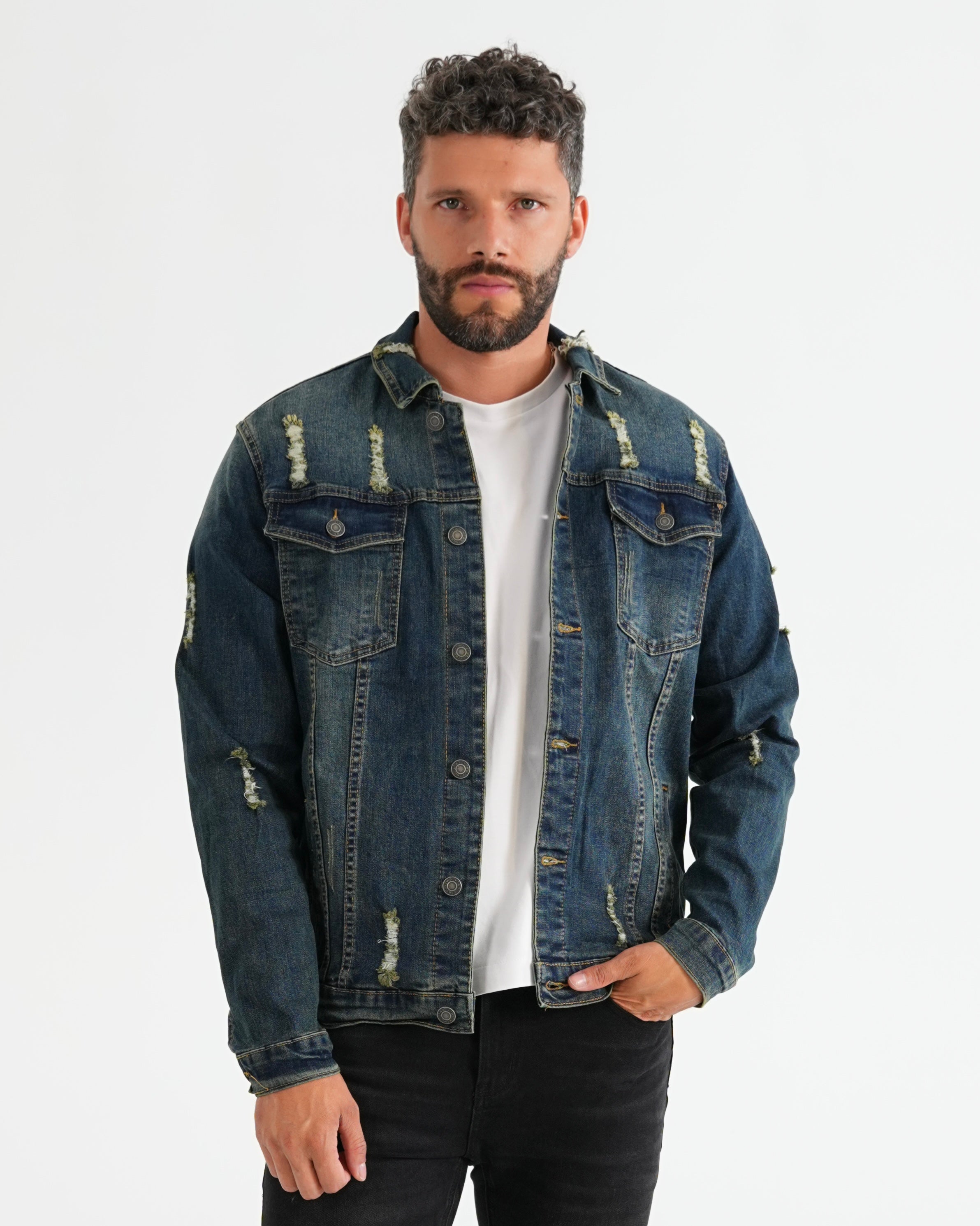 CHAQUETA DENIM VR036 AZUL