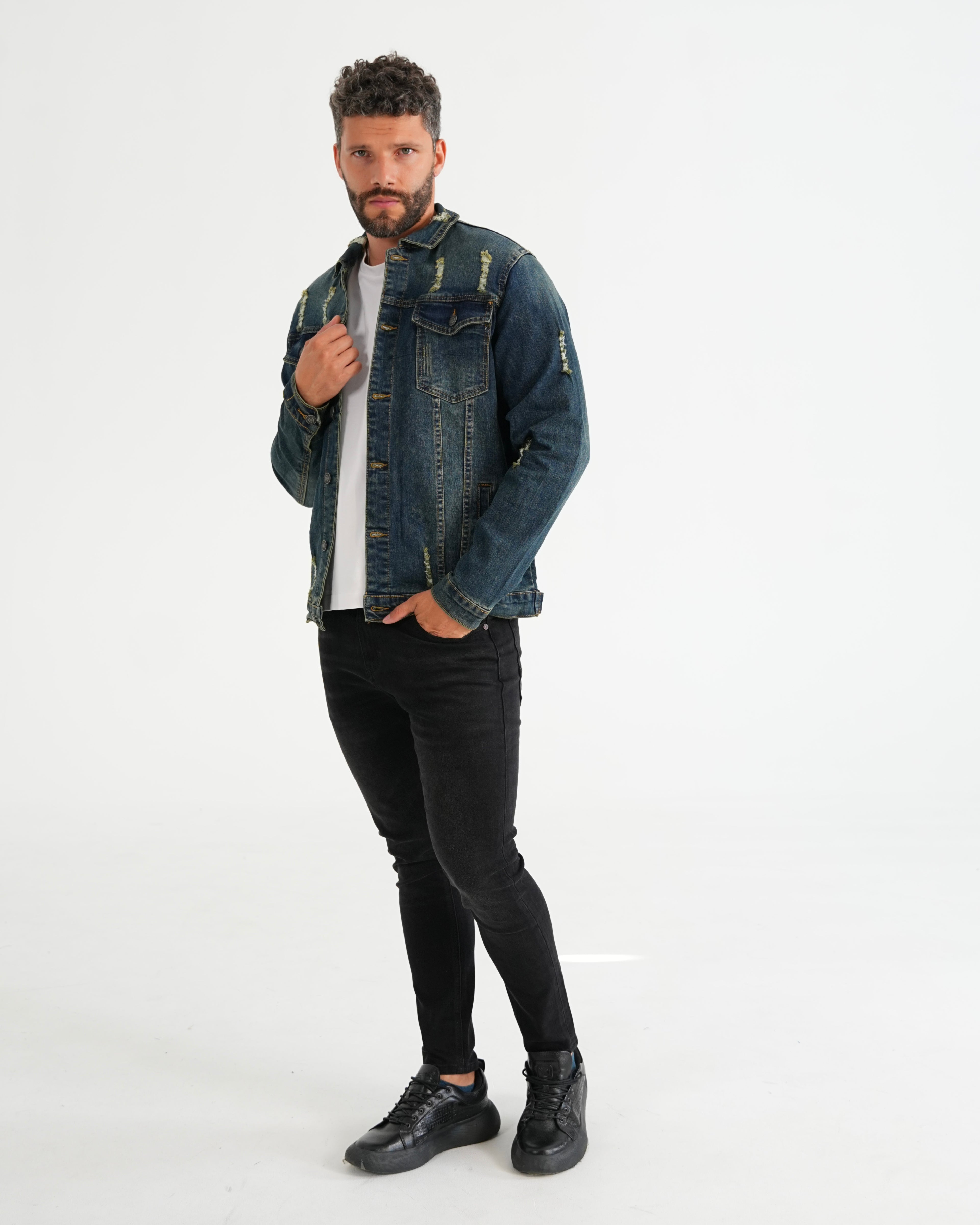 CHAQUETA DENIM VR036 AZUL