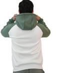 CHAQUETA SA104 VERDE BLANCO