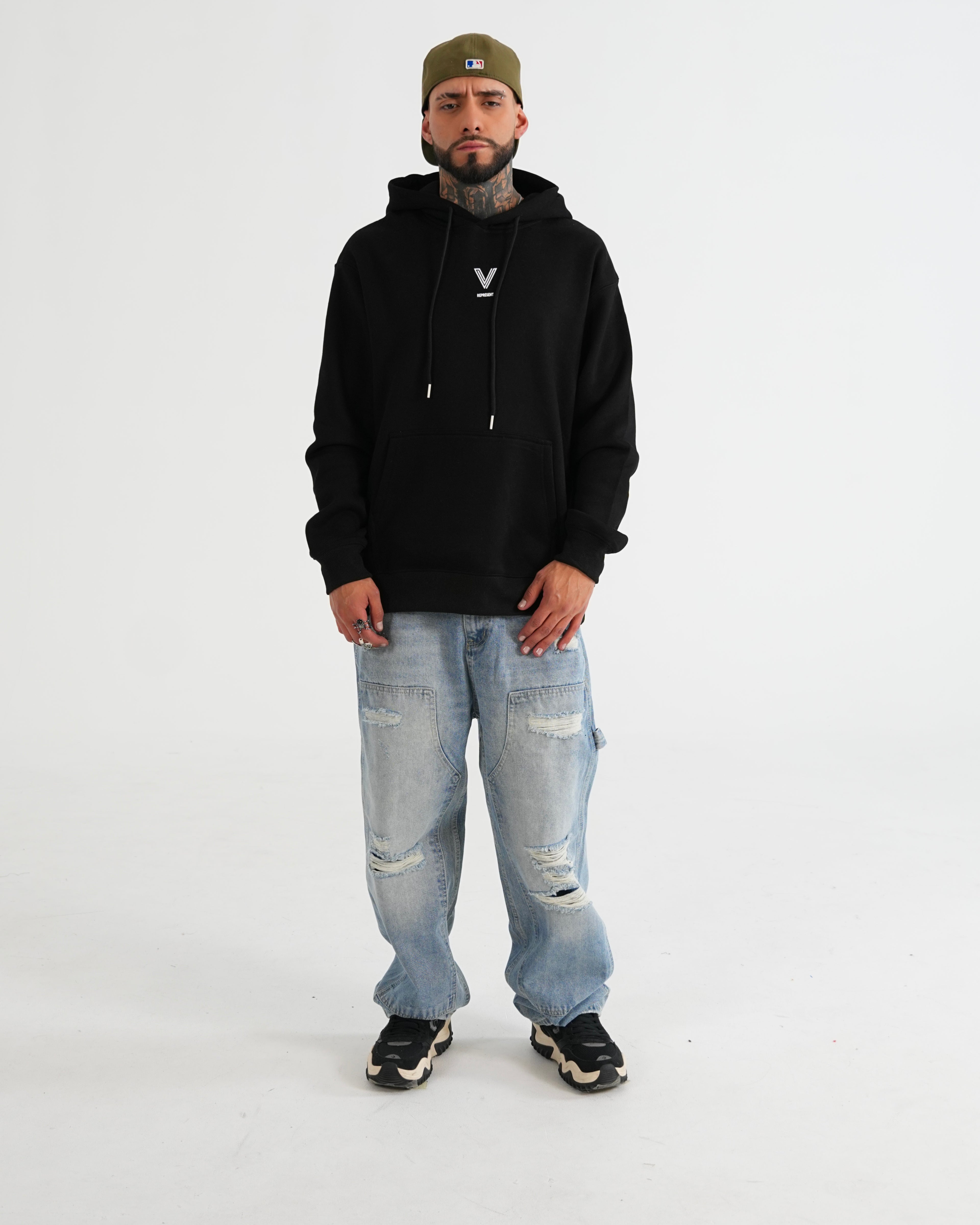 HOODIE FSA083 NEGRO