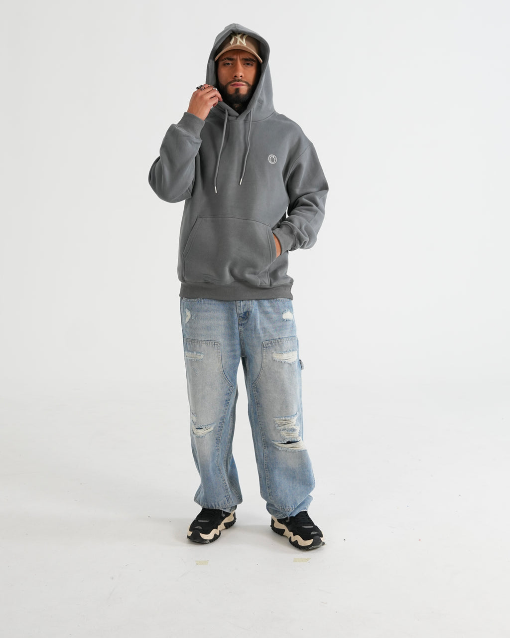 HOODIE FSA085 GRIS