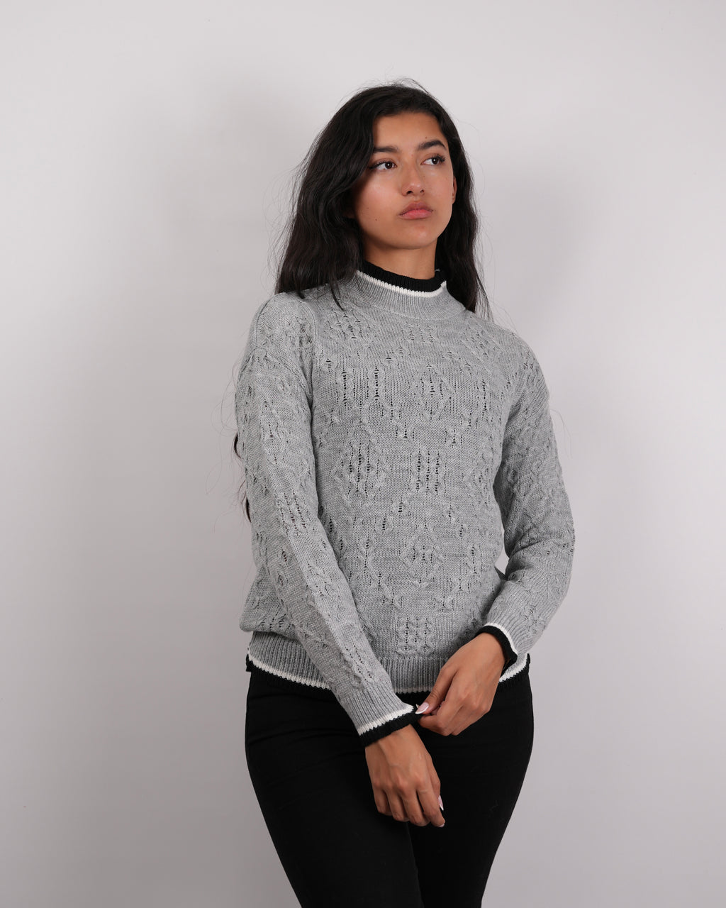 SUETER MUJER MSA204 GRIS
