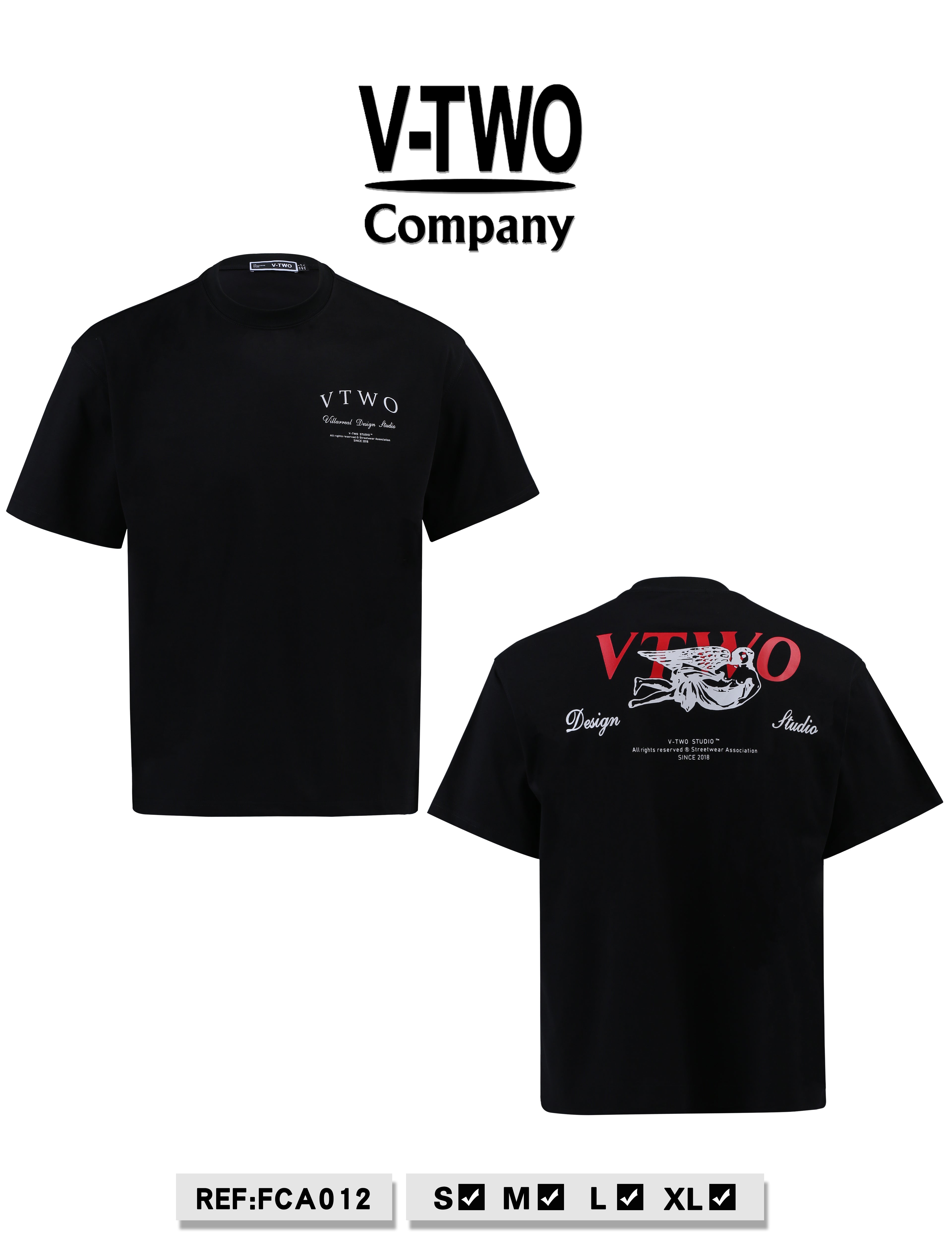 CAMISETA FCA012 NEGRO