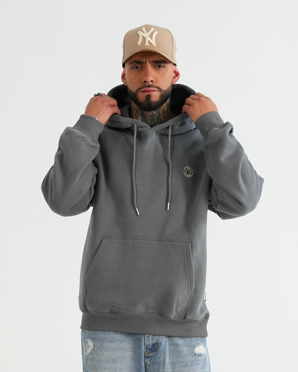 HOODIE FSA085 GRIS
