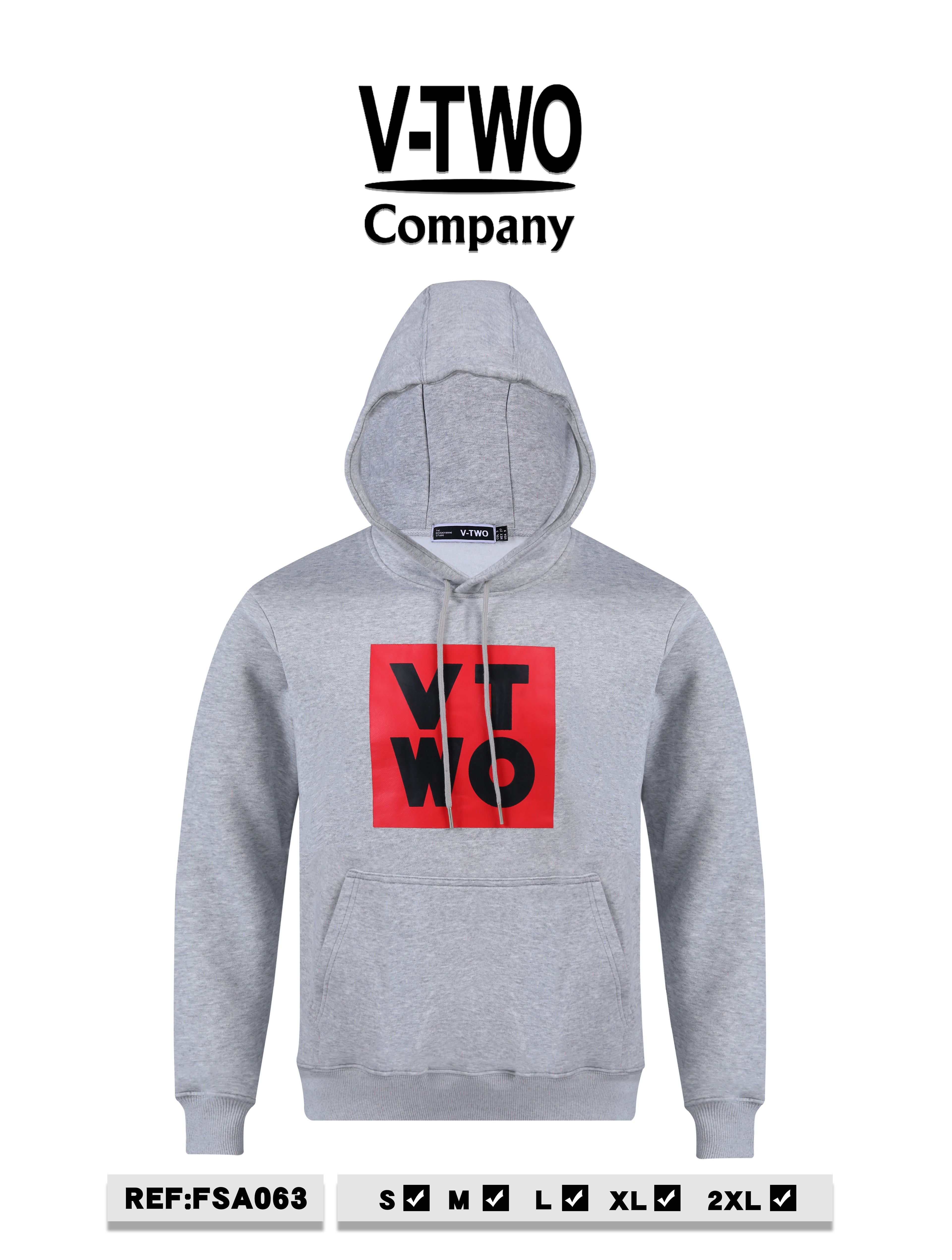 HOODIE FSA063 GRIS