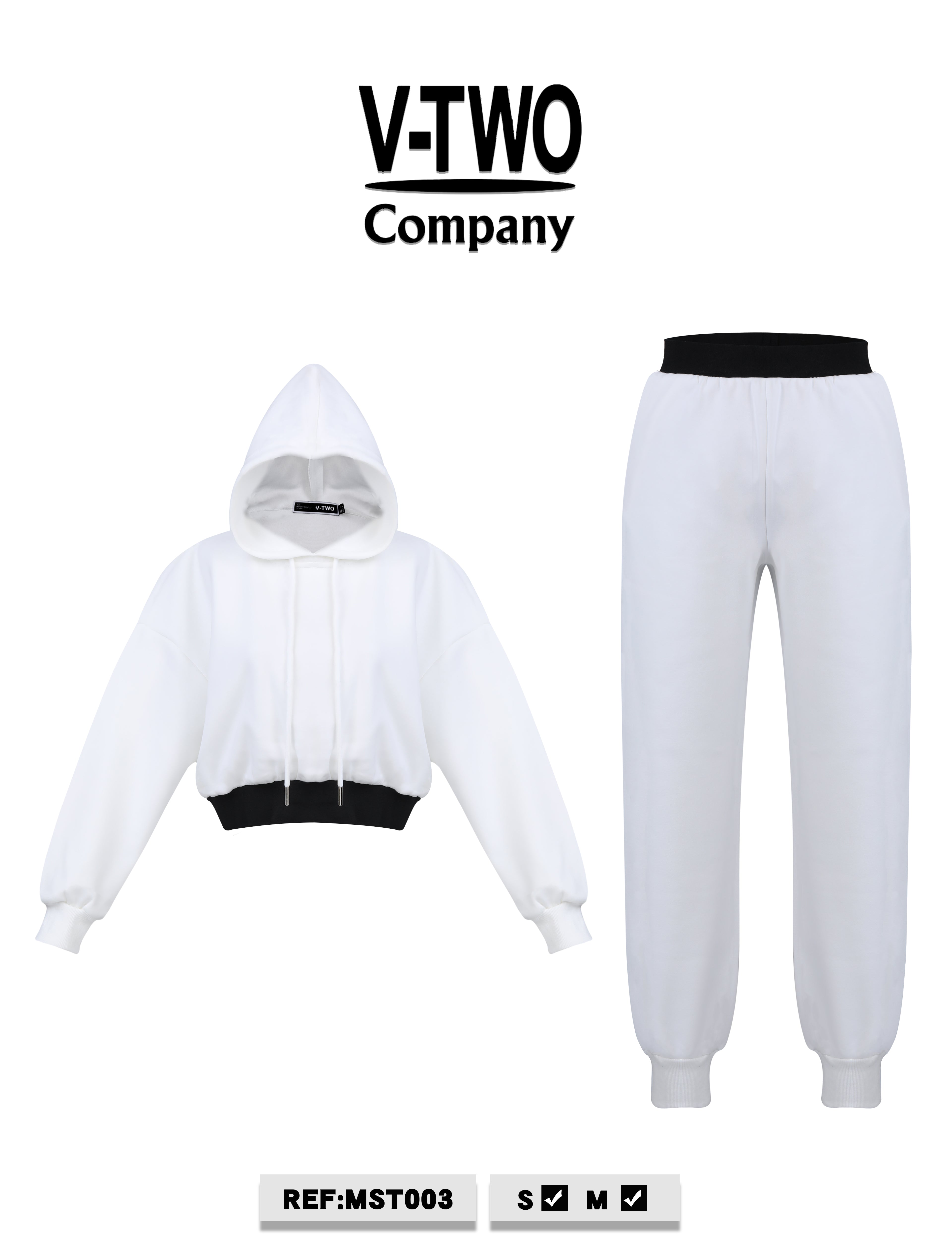 SUDADERA MST003 BLANCO