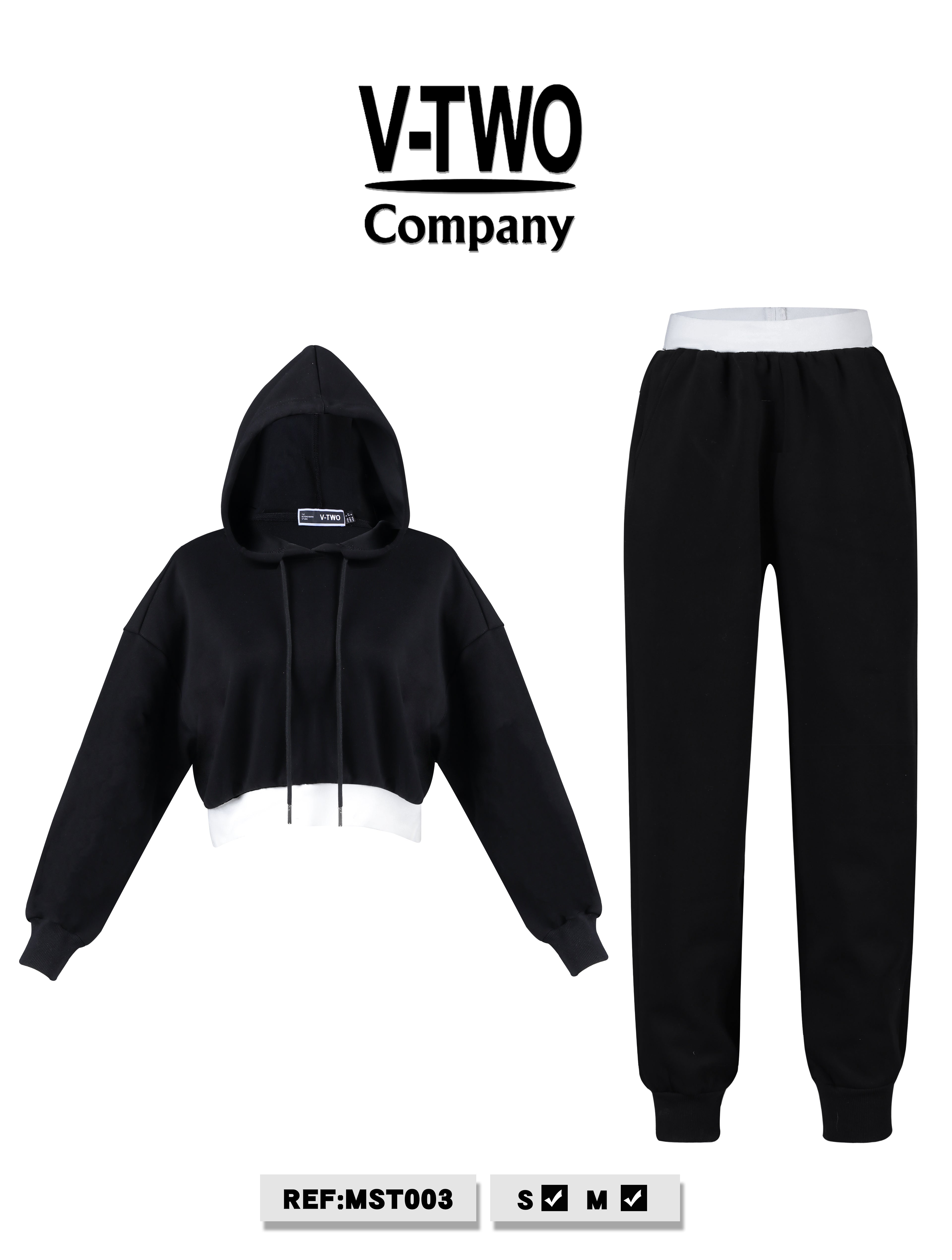 SUDADERA MST003 NEGRO